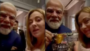 Watch: PM Modi’s surprise gift for Giorgia Meloni has a very ‘Melodi’ twist