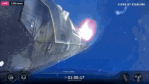 Watch: SpaceX Starship bursts into flames during fiery Indian Ocean splashdown after test flight
