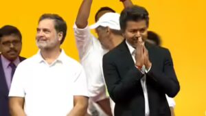 Full Vande Mataram recited: How Tamil Nadu CM Vijay used swearing in event to send message to BJP | India News