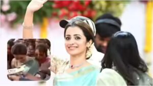 Vijay: Trisha Krishnan gets mobbed while leaving Vijay’s Tamil Nadu CM oath ceremony; handles the post-event frenzy with grace | Tamil Movie News