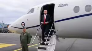 ‘Reckless Russian interference’: RAF jet carrying UK defence secretary hit by GPS jamming near Russian border