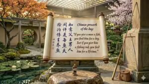 Chinese proverb of the day: “If you give a man a fish, you feed him for a day. But if you give him a fishing rod…” — what it really says about help, independence, and long-term thinking |