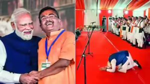 NDA show of strength as Suvendu takes oath as 1st BJP CM of Bengal | India News