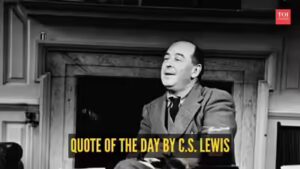 Quote of the day by C.S. Lewis: “Don’t let your happiness depend on something…”