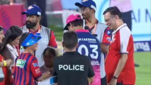 Goenka chats with Sooryavanshi after Jaipur blitz; Gavaskar teases: ‘I’ll be bidding for you soon’