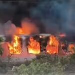 After Rajdhani Express blaze, relief vehicle rushing to spot flips into gorge in MP; several railway workers injured
