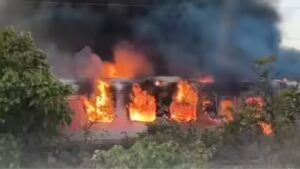 After Rajdhani Express blaze, relief vehicle rushing to spot flips into gorge in MP; several railway workers injured