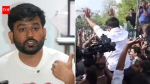 CJP founder Abhijeet Dipke slapped multiple times at Jaipur protest – Video | India News