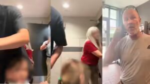 Customer calls police on Oklahoma father who accompanied his two young daughters to women’s washroom; confrontation caught on video