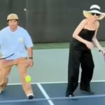 Angelina Jolie and son Pax team up for celebrity Pickleball match; Shiloh plays cheerleader – WATCH |