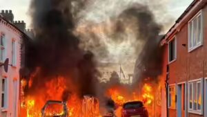 ‘Overnight unrest is not welcome’: Belfast knife attack victim’s family urges calm after violent protests