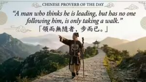 Chinese proverb of the day: “A man who thinks he is leading, but has no one following him, is only…” – a sharp little test for anyone who calls themselves a leader | World News