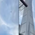 Watch: Car-sized aircraft crashes into Beijing’s tallest skyscraper; police seal off area