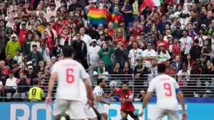 Watch: Rainbow flags fly at FIFA ‘Pride Match’ despite objections by Iran and Egypt, where homosexuality is criminalised