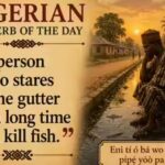 Nigerian proverb of the day: “A person who stares at the gutter for a long time will kill fish” and a lesson in patience, persistence and reward | World News