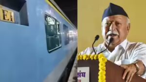Stone hits Shatabdi Express near Firozabad while RSS chief Mohan Bhagwat on board