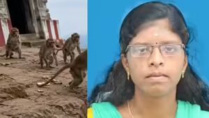 After monkey scare, newlywed woman dies after falling from temple hill in Tamil Nadu | Chennai News