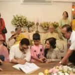 Aamir Khan-Gauri Spratt wedding: First photo of the couple as husband and wife is out; the newlyweds take their wedding vows in the presence of family and children |