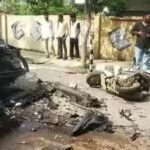 Teen dies as SUV driven by minor hits scooter, crashes into school bus | Raipur News