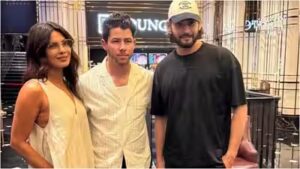 Amid ‘Varanasi’ shoot, Priyanka Chopra and Nick Jonas meet Mahesh Babu for movie night in Hyderabad – See Photo | Hindi Movie News