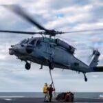 US navy helicopter makes emergency water landing in Arabian Sea; one crew member missing
