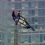 Empire State Building climb: Couple arrested after proposal atop New York’s skyscraper – video