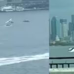 Seaplane carrying 8 crashes into New York’s East River, all rescued – video