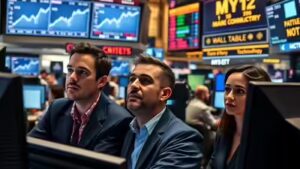 US stock market today: Wall street trades mixed after job data release; Dow jumps 400 points, Nasdaq trades flat