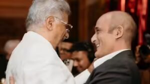Akshaye Khanna makes FIRST appearance after ‘Dhurandhar’ success, the actor steals the show in Anshula Kapoor’s wedding PICS shared by Boney Kapoor, delighted netizens call him Rehman Dakait | Hindi Movie News