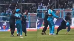 Fan on a mission: Pitch invader steals Rahmanullah Gurbaz’s cap mid-match and runs away – Watch | Cricket News