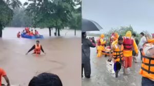 Gujarat battles rain fury: 35 deaths reported in 2 days; over 7,000 rescued from flood-hit districts | Ahmedabad News