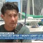 He ran out of water, but not luck: California man’s mast broke and phone died; after 30 days alone in the Pacific, a container ship found him 900 miles from Hawaii