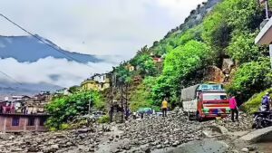 Heavy rain triggers landslide near Kwar power project site, blocks Doda-Kishtwar highway | India News