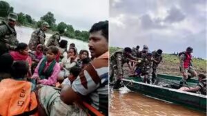 Army rescues 57 stranded as major flood relief operation begins in Gujarat’s Navsari | India News
