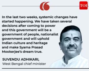 How Bengal is taking a ‘Right’ turn: What Suvendu Adhikari changed in post-Mamata era | India News