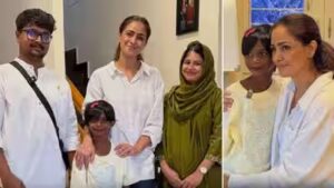 ‘Dharman’ actress Simran wins hearts as she fulfills differently abled girl’s dream with a special surprise |