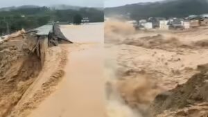Typhoon Maysak: Watch: Typhoon Maysak breaks dam wall in China, kills 2 and forces thousands to evacuate | World News