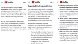 YouTube alerts UK creators over govt’s proposed algorithm changes; Nigel Farage calls it ‘state censorship’
