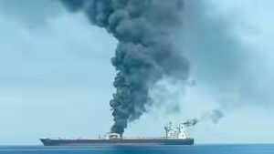 Indian cargo vessel sinks after attack in Yemeni waters; all 14 crew rescued | India News