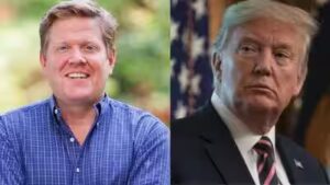 ‘I will fight tooth and nail,’ Kirk Bangstad, owner of Minocqua Brewing Company which had promised free beer if Donald Trump died, said their licence to serve was cancelled